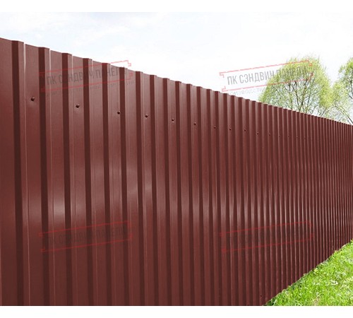 Профилированный лист МП20х1100 Полиэстер RAL-3009-0.45