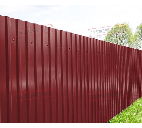 Профилированный лист МП20х1100 Полиэстер RAL-3011-0.4