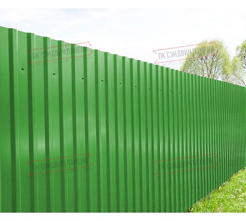 Профилированный лист МП20х1100 Norman RAL-6018-0.5