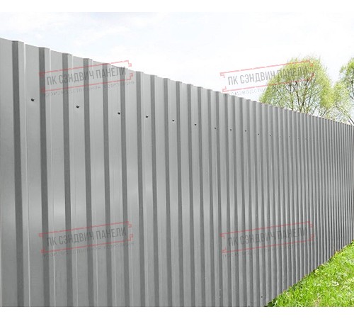 Профилированный лист МП20х1100 Полиэстер RAL-9006-0.5