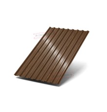 Профнастил МП20-1100 ECOSTEEL-Мореный Дуб-0.5.