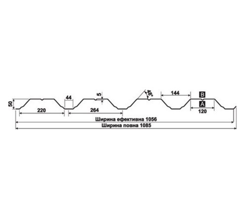 Перфорированный профнастил Т50-0,5 Оцинкованный