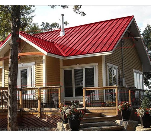 Профнастил ММ35-1000 Полиэстер RAL3020-0.45