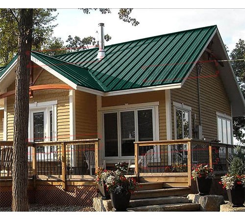 Профнастил ММ35-1000 Viking RAL6005-0.45