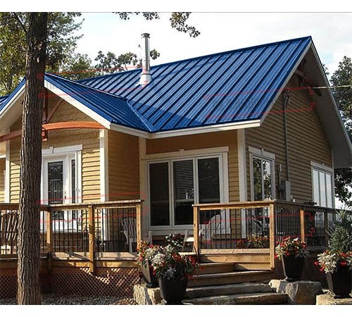 Профнастил ММ35-1000 Полиэстер RAL5005-0.65