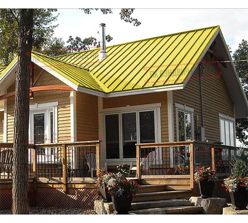 Профнастил ММ35-1000 Полиэстер RAL1018-0.45