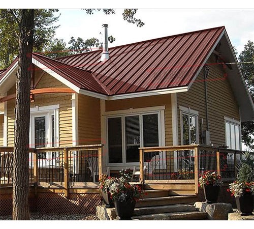 Профнастил ММ35-1000 Полиэстер RAL3009-0.5