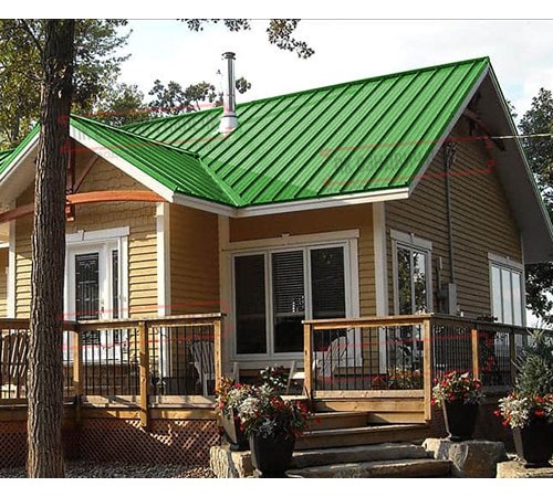 Профнастил ММ35-1000 Norman RAL6018-0.5