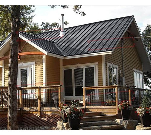 Профнастил ММ35-1000 Полиэстер RAL7024-0.45