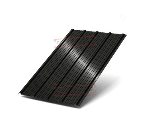 Профнастил ММ35-1000 Viking RAL9005-0.45