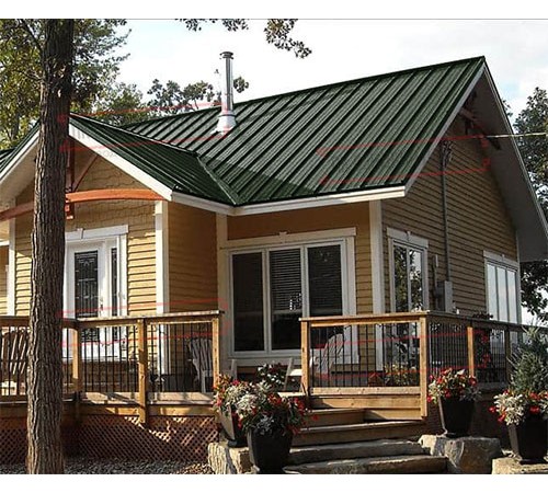 Профнастил ММ35-1000 Viking RAL6007-0.45