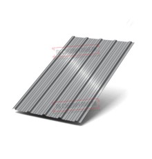 Профнастил ММ35-1000 Полиэстер RAL7004-0.7