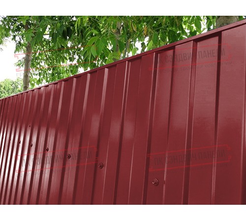 Профилированный лист МП10х1100 Полиэстер RAL3011-0.45