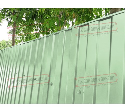 Профилированный лист МП10х1100 Norman RAL6019-0.5