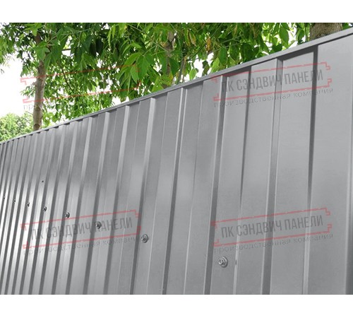 Профилированный лист МП10х1100 Полиэстер RAL7004-0.7