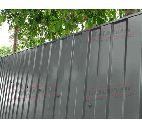 Профилированный лист МП10х1100 Полиэстер RAL7005-0.45