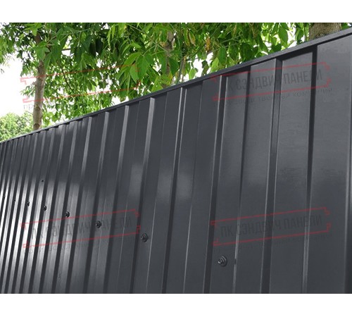 Профилированный лист МП10х1100 Викинг RAL7024-0.45