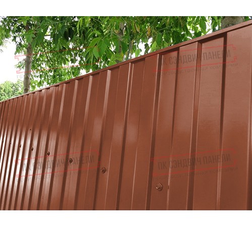 Профилированный лист МП10х1100 Викинг E RAL8004-0.5