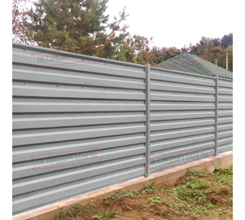 Профилированный лист МП35-1035 Полиэстер RAL-9006-0.5