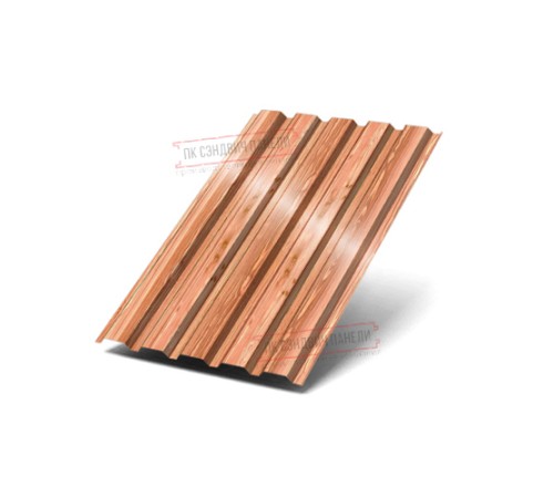 Профилированный лист МП35-1035 ECOSTEEL_T-Кедр-0.5