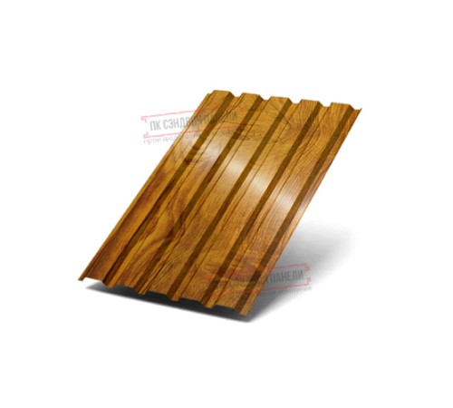 Профилированный лист МП35-1035 ECOSTEEL_T-ЗолотойДуб-0.5