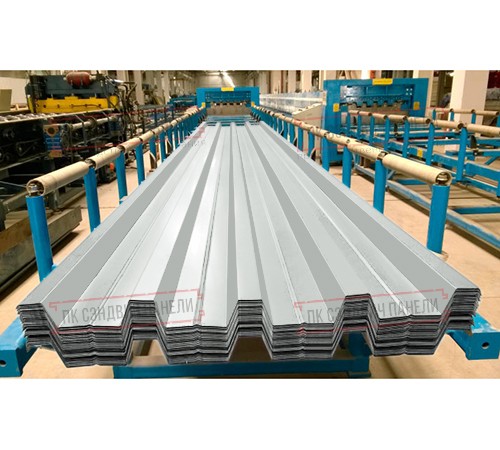 Профилированный лист Н60-845, Полиэстер RAL-7035-0.5