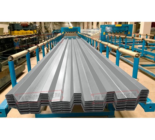 Профилированный лист Н60-845, Призма RAL-9006-0.5