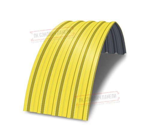 Арочный профнастил самонесущий окрашенный Н60-0.8 цена за м2.