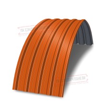 Арочный профнастил самонесущий окрашенный Н60-0.6 цена за м2.