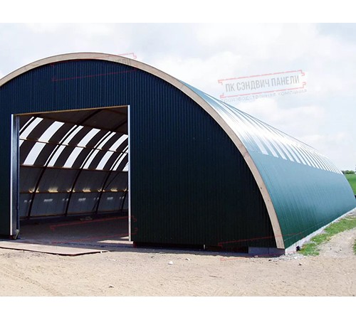 Арочный профнастил самонесущий окрашенный Н60-0.5 цена за пог.м.