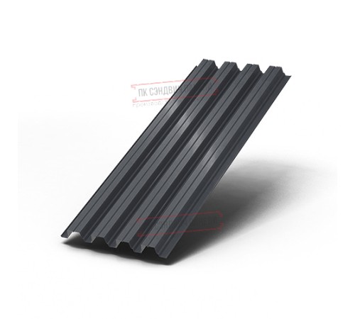 Профнастил Н75-750 Полиэстер RAL7024-0.7