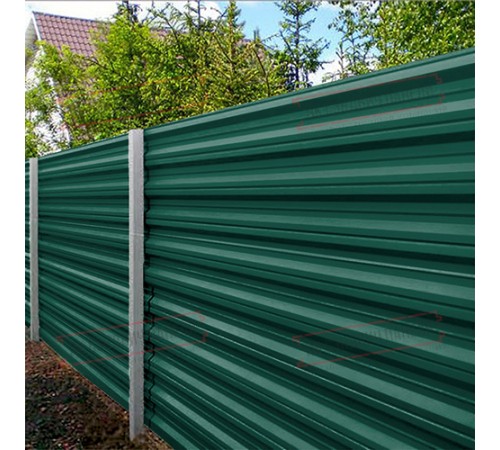 Профилированный лист НС35-1000 Призма RAL6005-0.5