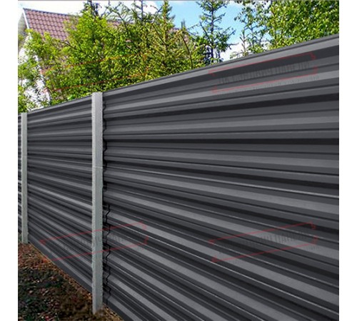 Профилированный лист НС35-1000 Призма RAL7024-0.5