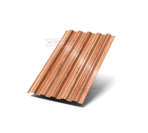 Профилированный лист НС35-1000 ECOSTEEL_T-Кедр-0.5