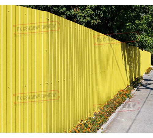 Профилированный лист С8х1150 Полиэстер RAL1018-0.7