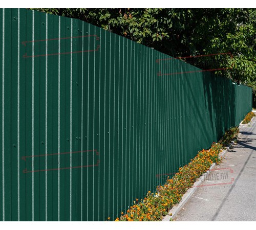 Профилированный лист С8х1150 Norman RAL6005-0.5