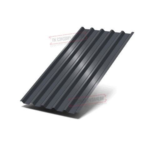 Профнастил С44-1000 Полиэстер RAL-7024-0.45