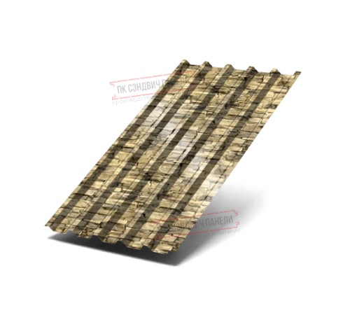 Профнастил С44-1000 ECOSTEEL-Песчаник-0.5