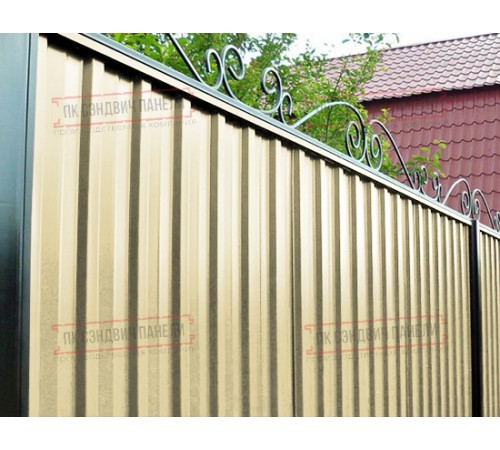 Профилированный лист С-15-1190-0.5 (с гранью) (Rooftop Glance) RAL 1014