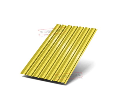 Профилированный лист С-15-1190-0.5 (с гранью) Пурал RAL 1018