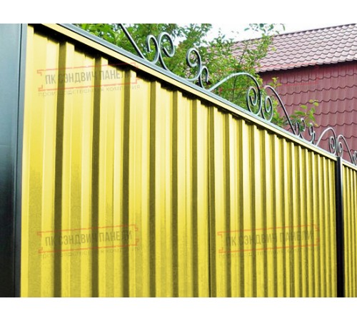 Профилированный лист С-15-1190-0.5 (с гранью) Пурал RAL 1018