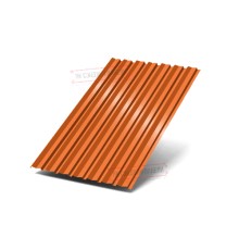 Профилированный лист С-15-1190-0.4 (с гранью) Полиэстер RAL 2004