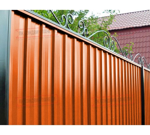 Профилированный лист С-15-1190-0.7 (с гранью) Полиэстер RAL 2004