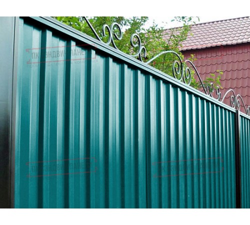 Профилированный лист С-15-1190-0.45 (с гранью) (Printech) RAL 5021