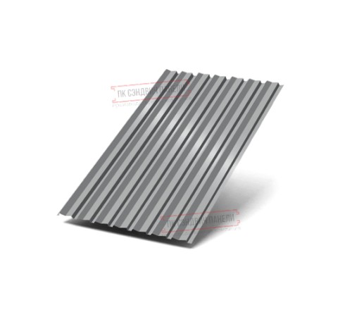 Профилированный лист С-15-1190-0.45 (с гранью) Полиэстер RAL 7004