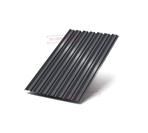 Профилированный лист С-15-1190-0.4 (с гранью) Полиэстер RAL 7024