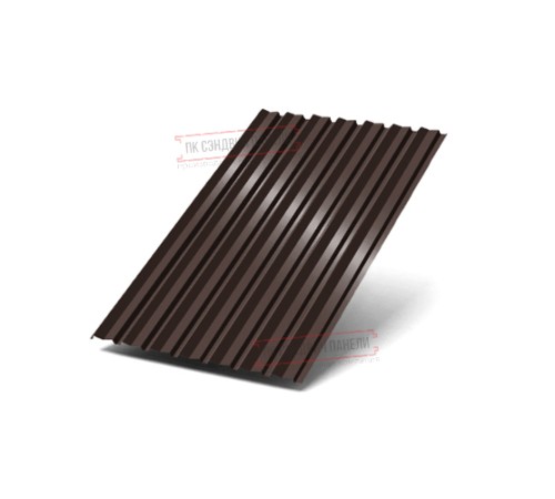 Профилированный лист С-15-1190-0.45 (с гранью) (Printech) RAL 8017