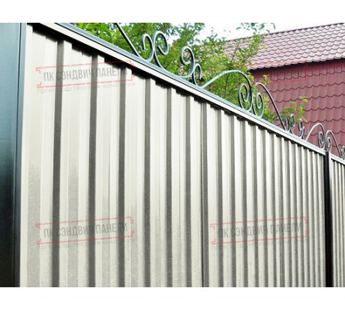 Профилированный лист С-15-1190-0.4 (с гранью) Полиэстер RAL 9003