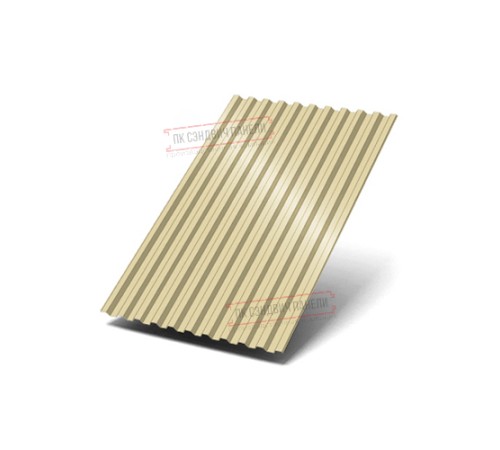 Профилированный лист C21х1000 Полиэстер RAL1014-0.4