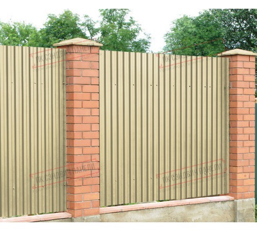 Профилированный лист C21х1000 Полиэстер RAL1014-0.4